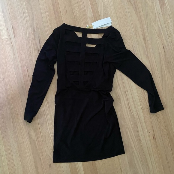 BCBG Black caged back dress - Medium - Picture 1 of 2